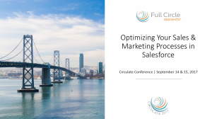 Optimizing​​ ​Sales​ ​&​ ​Marketing​ ​Ops Processes in Salesforce