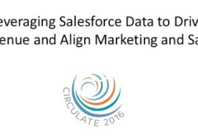 Leveraging Salesforce Data to Drive Revenue and Align Marketing and Sales