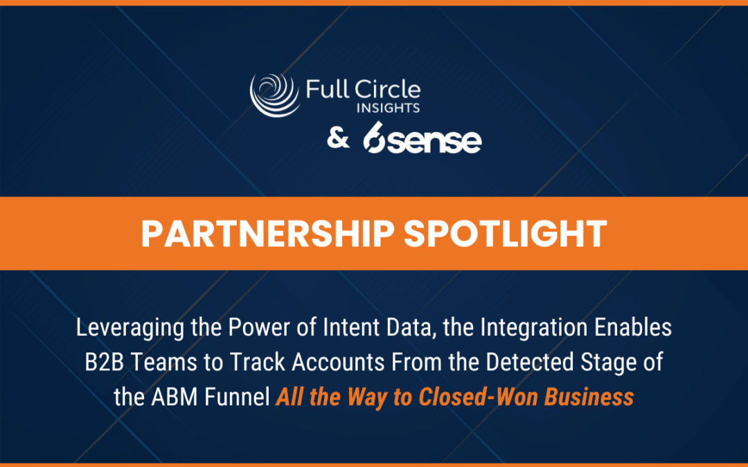 Partnership Spotlight: Full Circle’s Latest Partnership Leverages 6sense Intent Data to Prove Marketing ROI