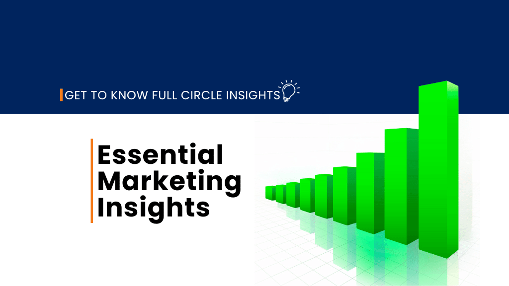 essential marketing insights get to know full circle insights - light bulb icon Bar graph (green)