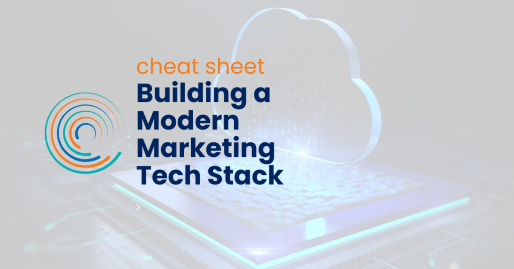 Building a Modern Marketing Tech Stack cheat sheet - full circle icon logo -