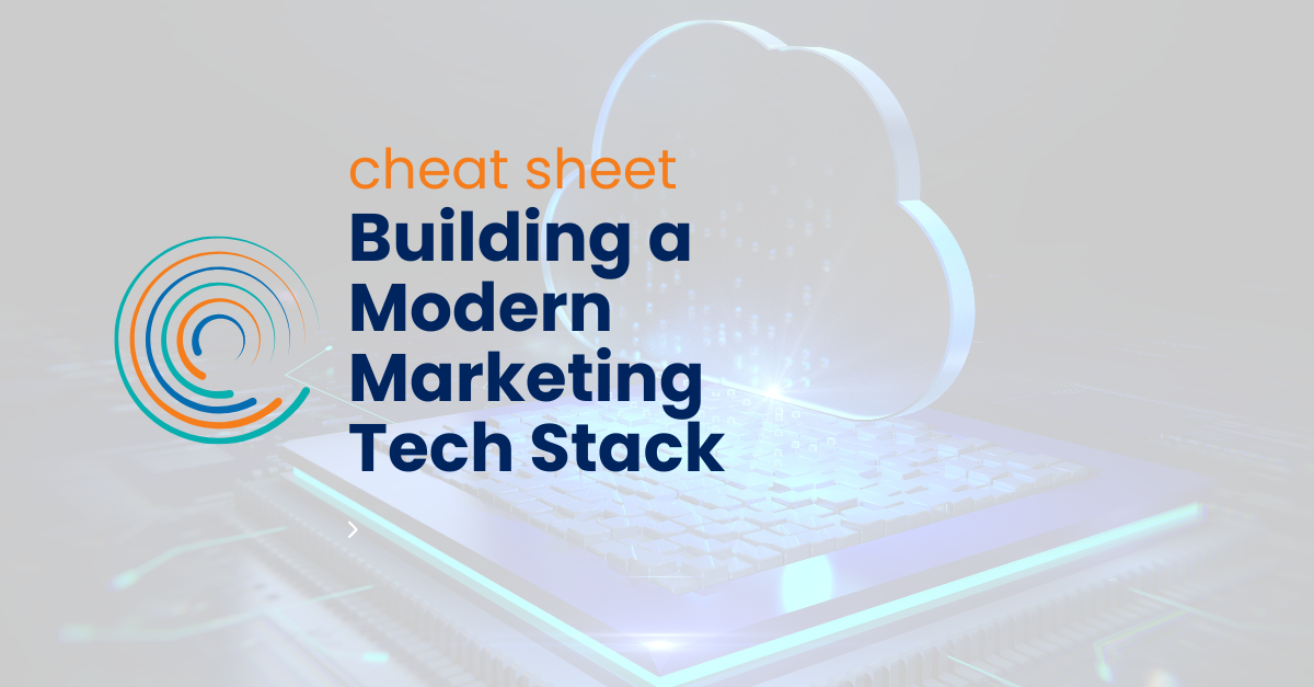 Building a Modern Marketing Tech Stack cheat sheet - full circle icon logo -