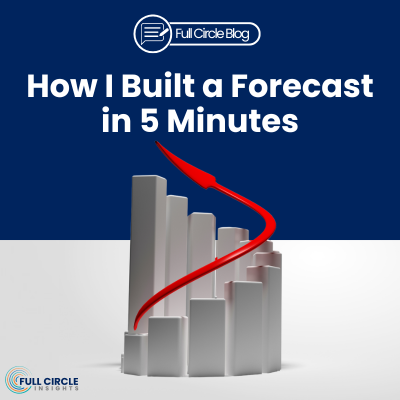 how i built a forecast in 5 minutes bar graph
