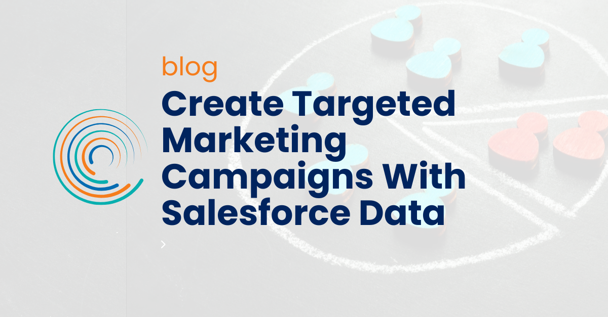 Create Targeted Marketing Campaigns With Salesforce Data _ blog _ pie chart, blue segment, red segment, full circle logo