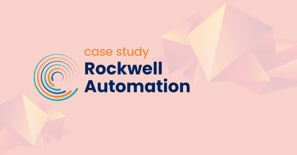 case study, Rockwell Automation - Full Circle Insights logo icon, red background